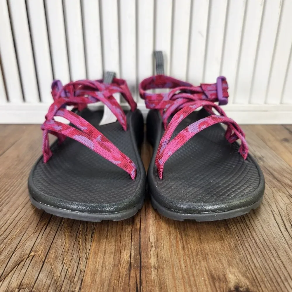 Chaco ZX/1 Ecotread Kids 2 M Sweeping Fuchsia Pink Hiking Beach Strappy Sandals